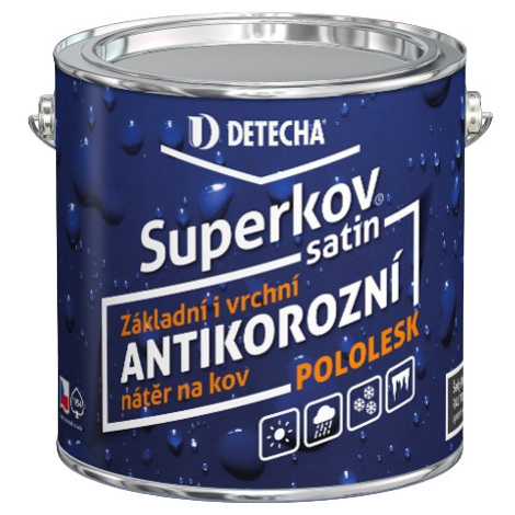 DETECHA Superkov satin - vysokoodolný antikorózny syntetický náter ral 8011 - hnedá oriešková 20