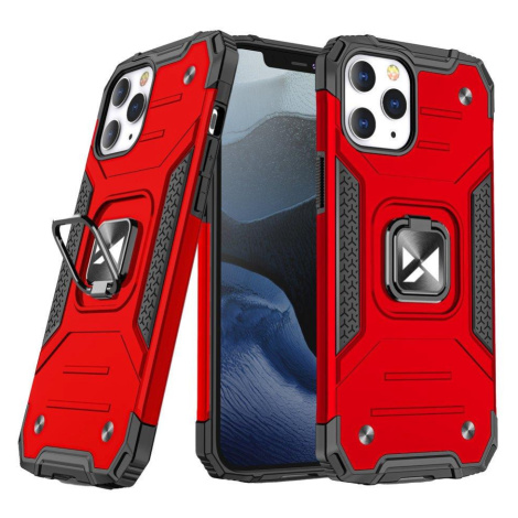 Odolné puzdro na Apple iPhone 13 Ring Armor červené