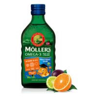 MOLLER´S Omega 3 rybí olej ovocná aróma 250 ml