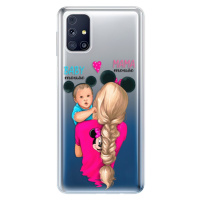 Odolné silikónové puzdro iSaprio - Mama Mouse Blonde and Boy - Samsung Galaxy M31s