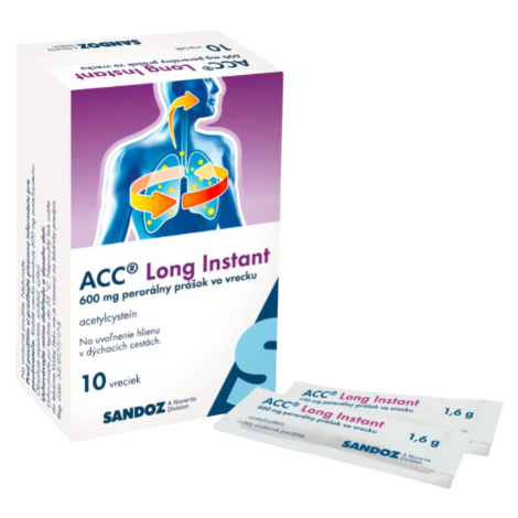 ACC Long Instant 600 mg prášok vo vrecku 10 ks