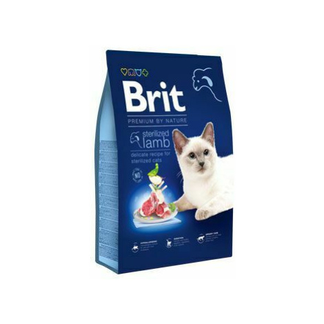 Brit Premium Cat by Nature Sterilized Lamb 8kg zľava