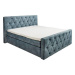 Posteľ boxspring Hammonton modrá 180x200 cm