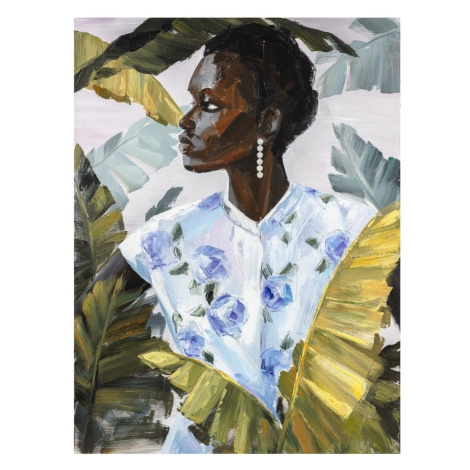 Signes Grimalt  Africká Žena Maľba  Obrazy, plátna Čierna