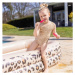 Swim Essentials Nafukovací bazén obdĺžnik 211 cm - leopard bežový