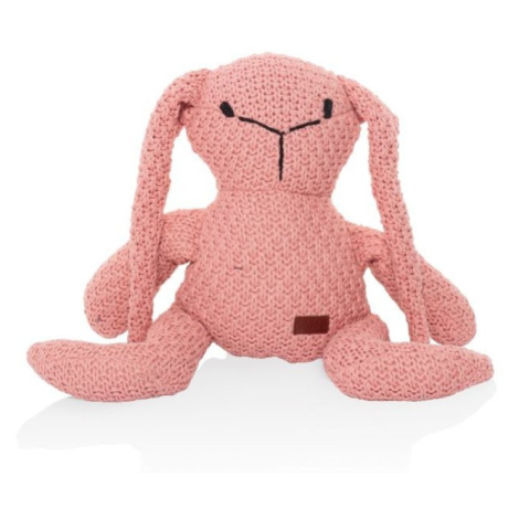 BA Handmade pletená hračka pre deti Zajac - ružová