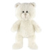 Teddies Rojko plyšový medveď 40 cm, biela, so svetlom a zvukem