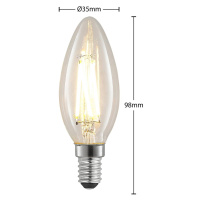 LED žiarovka E14 4W 827 sviečka stmievateľná 2 ks