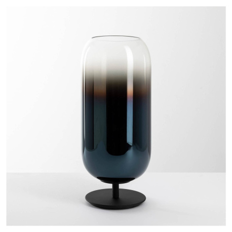 Artemide Gople Mini stolová lampa, modrá/čierna