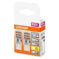 OSRAM LED s kolíkovou päticou G9 1,9 W 2 700 K číre 2-pack