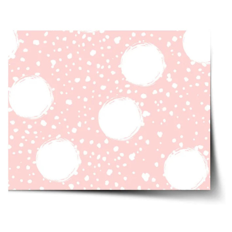 Plagát Biele fľaky - 60x40 cm