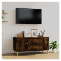 vidaXL TV skrinka dymový dub 102x44,5x50 cm spracované drevo