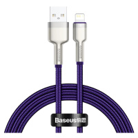 Kábel USB cable for Lightning Baseus Cafule, 2.4A, 1m (purple)