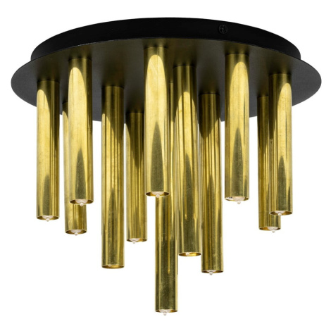 Stropné svietidlo s kovovým tienidlom v čierno-zlatej farbe 35x29 cm Gocce - Markslöjd