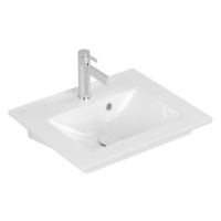 Villeroy & Boch Venticello umývadlo, 500x420x150mm, biela Alpin CeramicPlus, s prepadom, nelešte