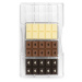 Polykarbonátová forma na čokoládu tabuľka čokolády so srdiečkami - Decora