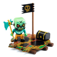 Arty Toys - pirát Skull s plťou a truhlicou