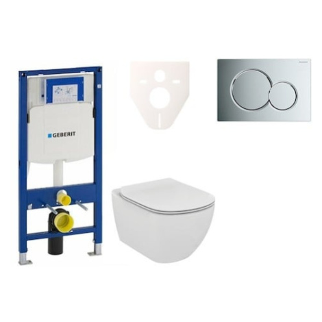 Cenovo zvýhodnený závesný WC set Geberit do ľahkých stien / predstenová montáž + WC Ideal Standa