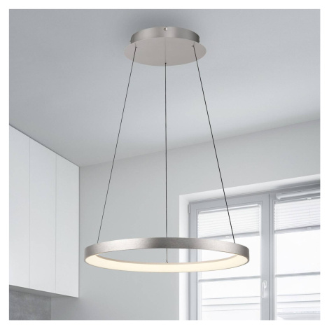 Paul Neuhaus LED závesná lampa Hoop, hliník, Ø 57 cm