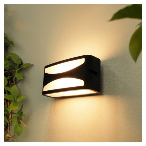 Vonkajšie nástenné svietidlo Leipzig 1160118, antracit, šírka 22 cm Eco-Light