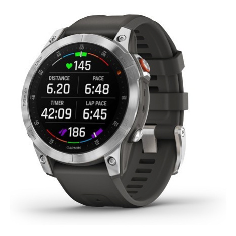 GARMIN EPIX (GEN 2), SLATE STAINLESS STEAL, SILICONE BAND 010-02582-01