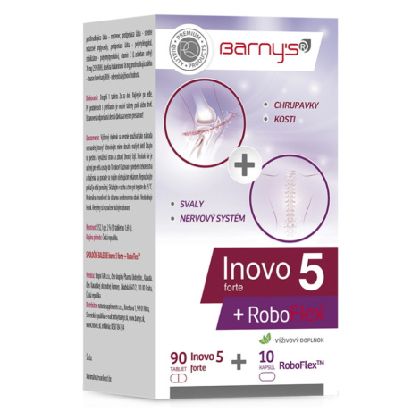 BARNY'S Inovo 5 forte 90 tabliet + RoboFlex Forte 10 kapsúl