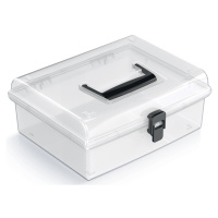 NABBI NUF3L plastový úložný box priehľadná / čierna
