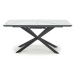 Jedálenský stôl Demonte rozkladací 160-200x76x90 cm biela,čierna