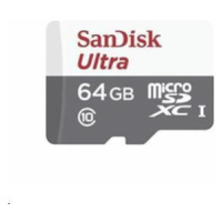 Sandisk MicroSDXC karta 64GB Ultra (80MB/s, Class 10 UHS-I, Android)