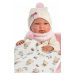 Llorens 73884 NEW BORN DOEVČATKO- realistická bábika bábätko s celovinylovým telom - 40 c