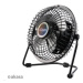 AKASA stolný ventilátor 4", 150 x 160 x 85mm, napájanie z USB portu, hliníkové lopatky