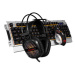 Marvo CM303, sada klávesnice s herní myší a sluchátky, CZ/SK, herní, membránová typ drátová (USB
