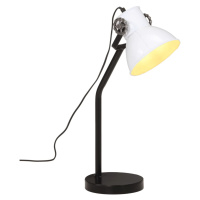 vidaXL Stolová lampa 25 W biela 17x17x60 cm E27