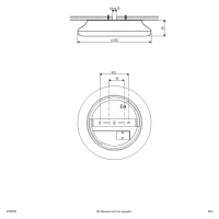 EVN Catino LED stropné svietidlo, CCT, 25 cm