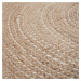 Kusový koberec Capri Jute Natural kruh - 180x180 (průměr) kruh cm Flair Rugs koberce