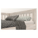 Sconto Rohová posteľ APOLONIE ľavá, buk/biela, 180x200 cm