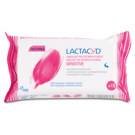 Lactacyd Sensitive intímne obrúsky 15ks