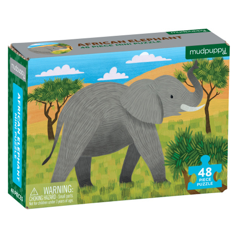 Puzzle mini - Africký slon (48 dílků)