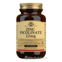 Solgar Pikolinát zinku 22 mg 100 ks