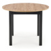 HALMAR Ringo okrúhly rozkladací jedálenský stôl dub artisan / čierna