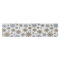 Dakls Behúň Snowflakes biela, 33 x 140 cm