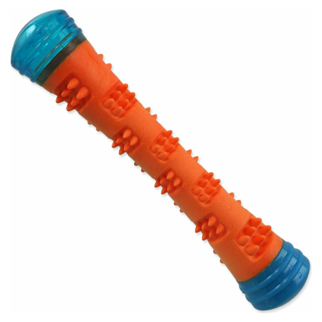 Hračka Dog Fantasy palička kúzelná svietiaca, pískacia oranžovo-modrá 4,6x4,6x23cm