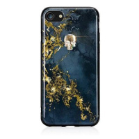 Swarovski kryt Treasure pre iPhone 8 - Onyx/Gold Skull