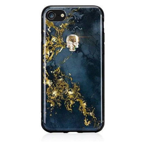 Swarovski kryt Treasure pre iPhone 8 - Onyx/Gold Skull