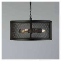 Závesná lampa Fishnet z kovu v čiernom Ø 45 cm