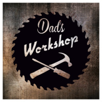 Drevený obraz do garáže - Dads Workshop, Čierna