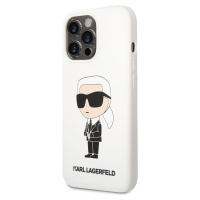 Karl Lagerfeld Silikónový kryt pre iPhone 13 Pro, Biely