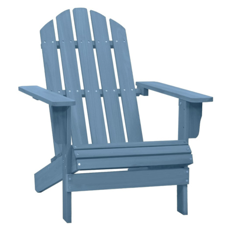 vidaXL Záhradná stolička Adirondack jedľový masív modrá