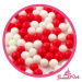 Cukrové perly SweetArt červené a biele 7 mm (80 g) - dortis - dortis