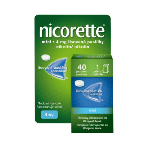 NICORETTE Mint 4mg lisované pastilky 40 ks